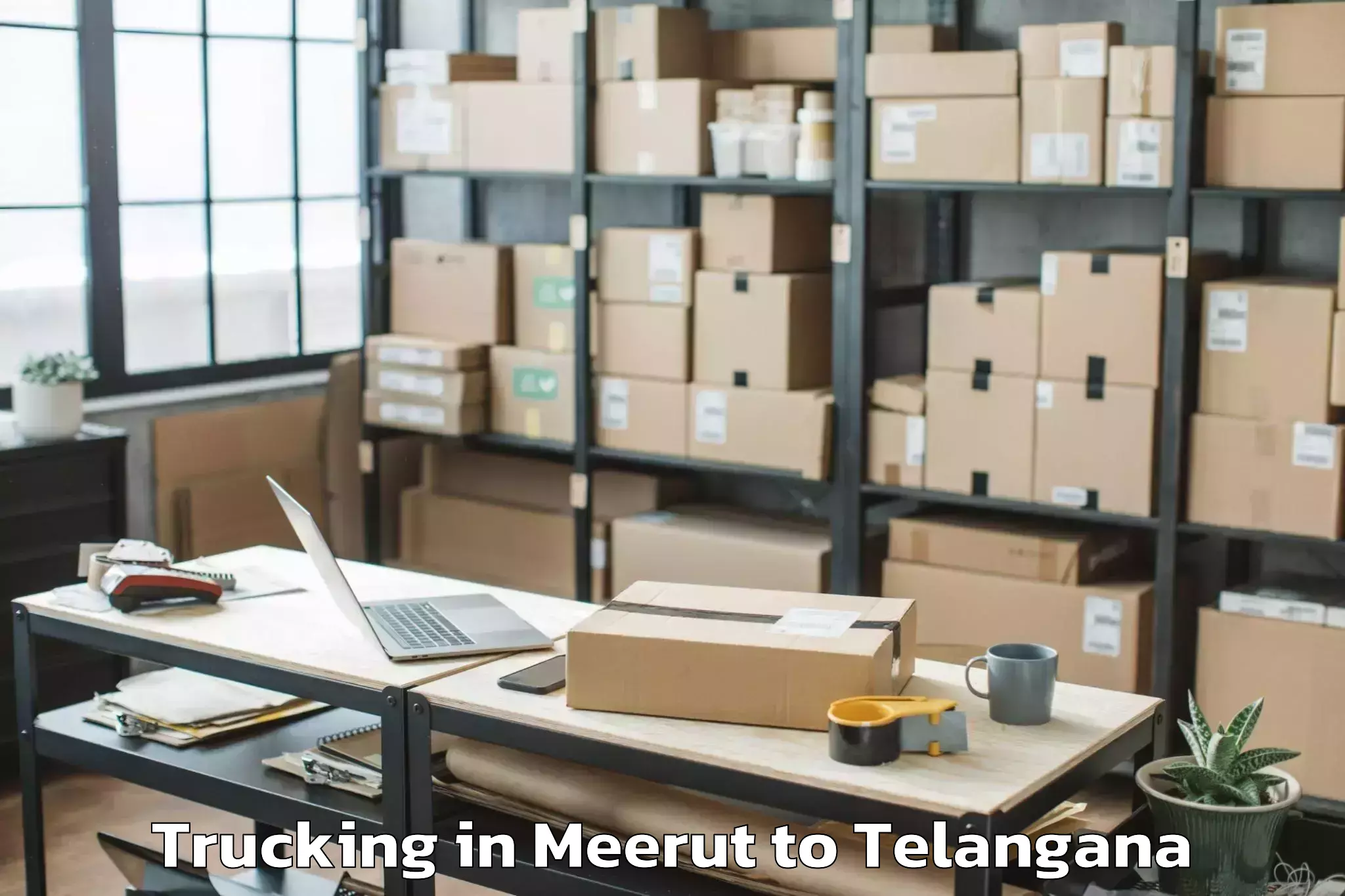 Easy Meerut to Bachannapet Trucking Booking